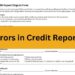 How to dispute credit report errors