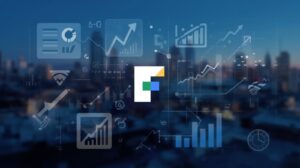 Google Finance interface showing stock charts, financial news, and investment tracking tools