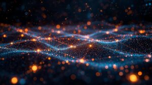 “Digital cryptocurrency coins and blockchain network representing the future of crypto investments”