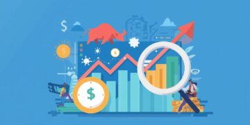 I want you to generate an animated picture that i can use as a cover image for an article title )__How to Analyze Stocks for Investment