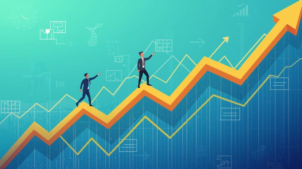 Swing Trading chart showing technical analysis indicators and price movements