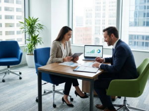 personal financial advisor helping client with financial planning