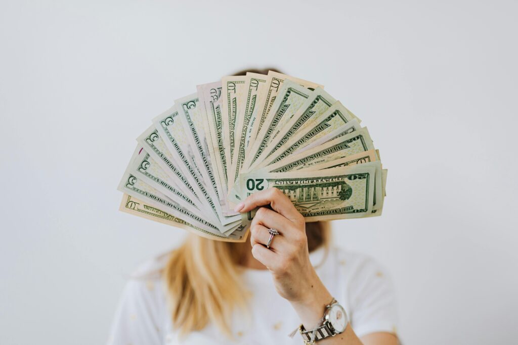Abundance money mindset concept showing financial growth and positive wealth thinking